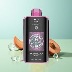 Fumot Tornado 25000 מיץ אפרסק קרח