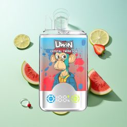 Uwin Crystal Twins 40000 תות אבטיח לימון ליים
